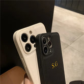 Custom Name Leather Case for iPhone
